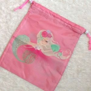 Pink Mermaid cinch-sak bag, child size!